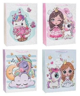 Torebka Lux z brokatem duża mix ROZETTE