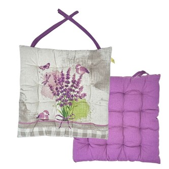 Sedák zahradní prošívaný 40x40 cm levandule