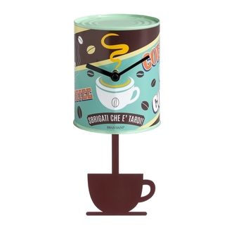 Hodiny s kyvadlem s motivem kávových zrn BRANDANI