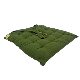 HOME ELEMENTS Podsedák z recyklované bavlny, 40 x 40 cm, mint green, pratelný