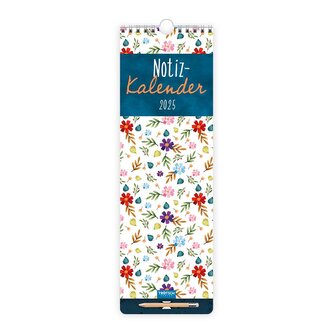 Trötsch Notizkalender mit Stift Hochformat Floral 2025