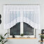 Dekorační krátká vzorovaná záclona na žabky DARIA 120 bílá 300x120 cm MyBestHome