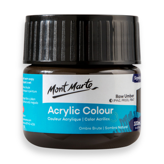 Mont Marte akrylová barva,100ml, hnědá Umbra přírodní (Raw Umber)