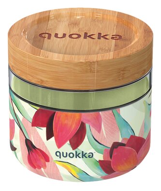 Skleněná dóza na jídlo Deli, 820ml, Quokka, spring