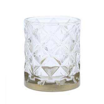 YANKEE CANDLE Svícen Langham Metallic Band na votivní svíčku 67x57mm