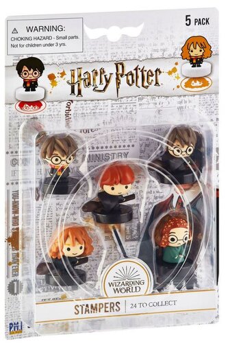 Set 5 figurek - razítek Harry Potter: Kouzelnický svět (výška 4 cm)