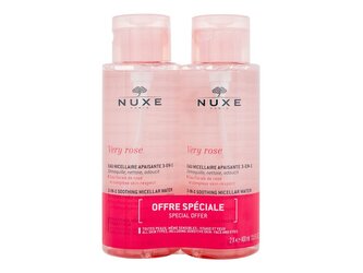 NUXE Very Rose Micelární voda 3-In-1 Soothing 2x400 ml pro ženy