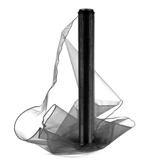 Organza 40cm/10y černá