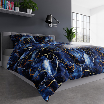 Bavlněné povlečení MARBEL 100% bavlna 1x 200x220 cm, 2x povlak 70x80 cm francouzské povlečení MyBestHome