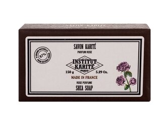 Institut Karité Shea Soap Tuhé mýdlo Rose 150 g pro ženy