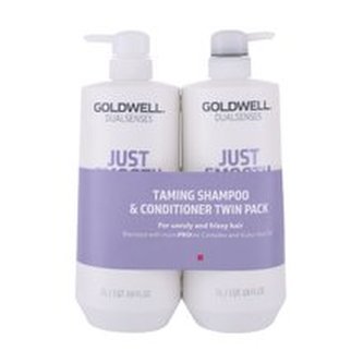 Goldwell Kosmetická sada pro nepoddajné vlasy Just Smooth (Shampoo & Conditioner) 2 x 1000 ml woman