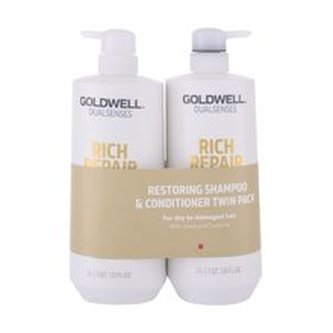 Goldwell Kosmetická sada pro suché a poškozené vlasy Dualsenses Rich Repair (Shampoo & Conditioner) 2 x 1000 ml woman
