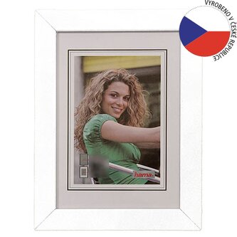 Hama rámeček dřevěný JESOLO, bílá, 15x21cm