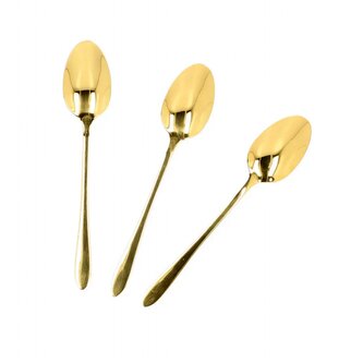 Sada lžiček | STILO | čajové lžičky zlaté | 3 ks | 993170 Homla