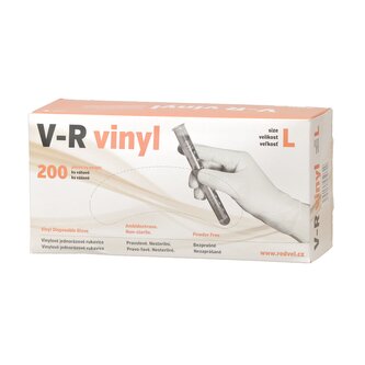 Rukavice vinylové jednorázové, 200ks v balení, vel.  S