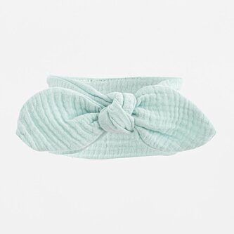 Kojenecká mušelínová čelenka New Baby Feeling šalvějová - velikost Univerzální