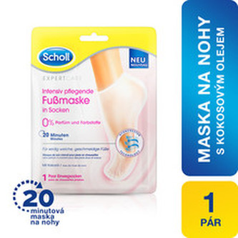 Scholl Vyživující maska na nohy s kokosovým olejem PediMask Expert Care (Foot Mask) 1 pár unisex