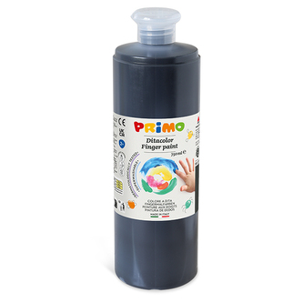 Prstová barva PRIMO, 750ml, černá