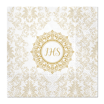 Ubrousky PAW L 33x33cm IHS Ornament