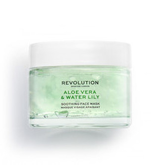 Revolution Zklidňující pleťová maska Skincare Aloe Vera & Water Lily (Soothing Face Mask) 50 ml woman