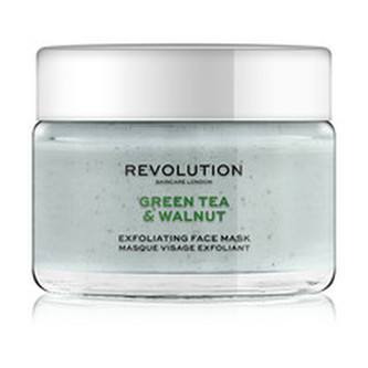 Revolution Exfoliační pleťová maska Skincare Green Tea & Walnut (Exfoliating Face Mask) 50 ml woman