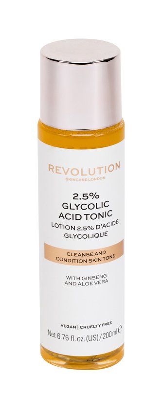 Revolution Čisticí pleťové tonikum Skincare 2.5% Glycolic Acid (Cleanse and Condition Tone) 200 ml woman