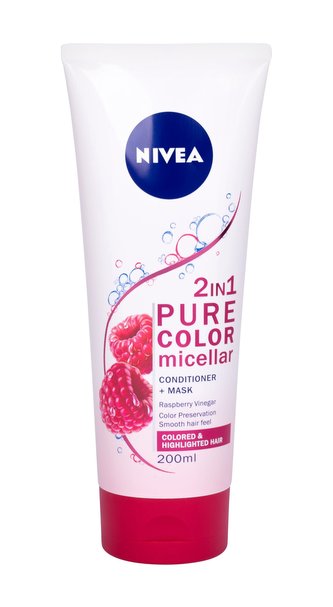 Nivea Micelární kondicionér a kúra na vlasy 2v1 Pure Color (Micellar Conditioner + Mask) 200 ml woman