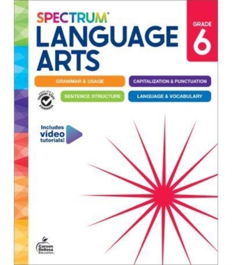 Spectrum Language Arts Workbook Grade 6