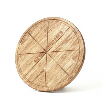 Dřevěný talíř na pizzu o průměru 30 cm