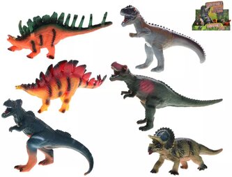 Dinosaurus 23-25cm pravěký ještěr na baterie Zvuk 6 druhů