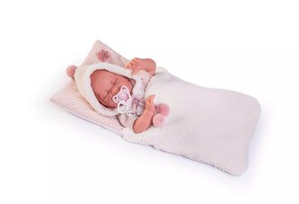 Antonio Juan 33340 LUNA - spící realistická panenka miminko s měkkým látkovým tělem - 42 cm