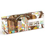 DJECO Panoramatické puzzle Domeček na stromě 200 dílků