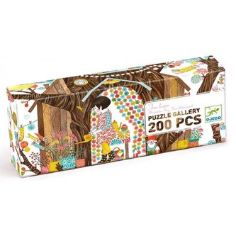 DJECO Panoramatické puzzle Domeček na stromě 200 dílků