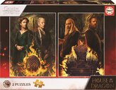 EDUCA Puzzle Rod Draka 2x500 dílků + zdarma lepidlo