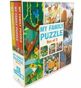 Magellan Rodinné puzzle sada 3v1 Džungle, květiny a divoká zvěř Severu 3x500 dílků