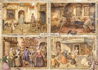 Puzzle Pekaři z 19. století 1000 dílků