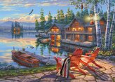 SCHMIDT Puzzle Břehy jezera Loon Lake, New York 1000 dílků