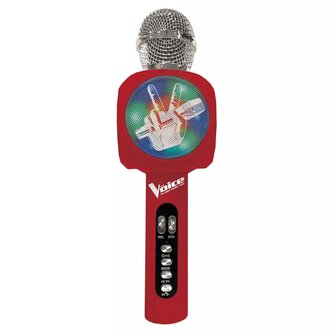 Bezdrátový karaoke mikrofon The Voice s vestavěným reproduktorem a světelnými efekty