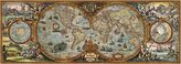 HEYE Panoramatické puzzle Mapa světa (polokoule) 6000 dílků