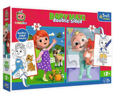 TREFL Oboustranné puzzle Cocomelon: Přátelé BABY MAXI 2x10 dílků