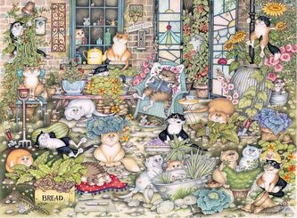RAVENSBURGER Puzzle Crazy Cats: Kočičí život 500 dílků