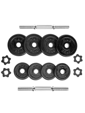 HMS - Litinový činkový set v kufru 20kg ST-20