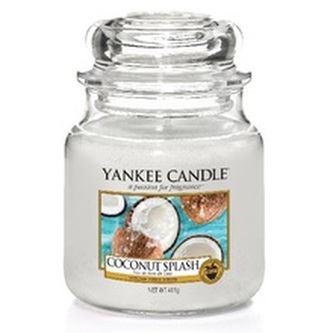 Yankee Candle Aromatická svíčka Classic střední Kokosové osvěžení (Coconut Splash) 411 g unisex