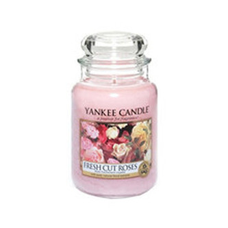 Yankee Candle Aromatická svíčka Classic střední Čerstvě nařezané růže (Fresh Cut Roses) 411 g unisex