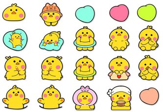 Vodolepky Colours Káčátko 10ks