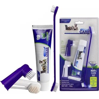 Dental Care Sada zubních kartáčků, zubní pasta Beef 95g