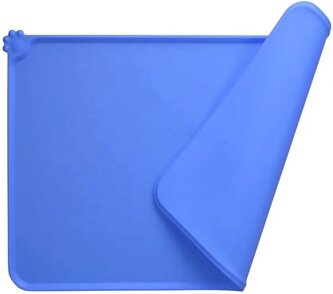 Silikonová podložka pod misky S Modrá