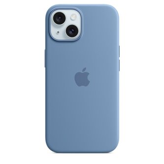 MT0Y3ZM/A Apple Silikonový Kryt vč. Magsafe pro iPhone 15 Winter Blue (Pošk.Balení)