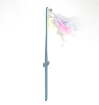 Mávátko Kaktus s pírkem a zvonkem Wakytu C133W  Zelená