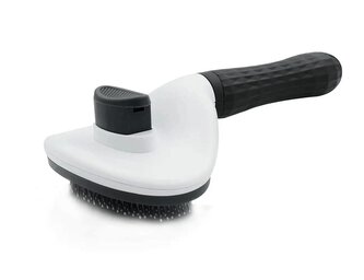 Kartáč Triangle na srst samočistící 20 x 11 x 5cm  Šedá